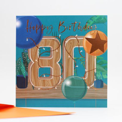 Picture of 80TH BIRTHDAY CARD